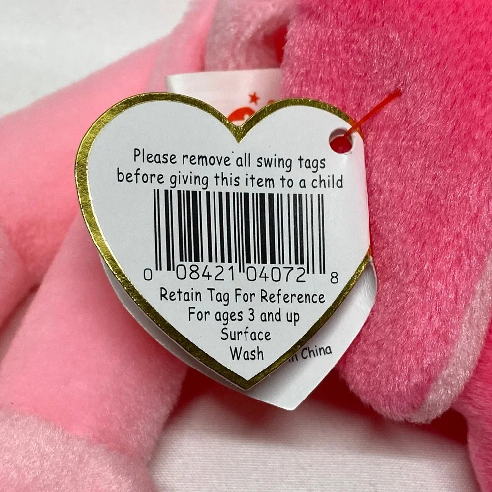 Vintage Ty Beanie Babies Pinky Flamingo Pink Bird Retired 1995 Rare See Tags MWT